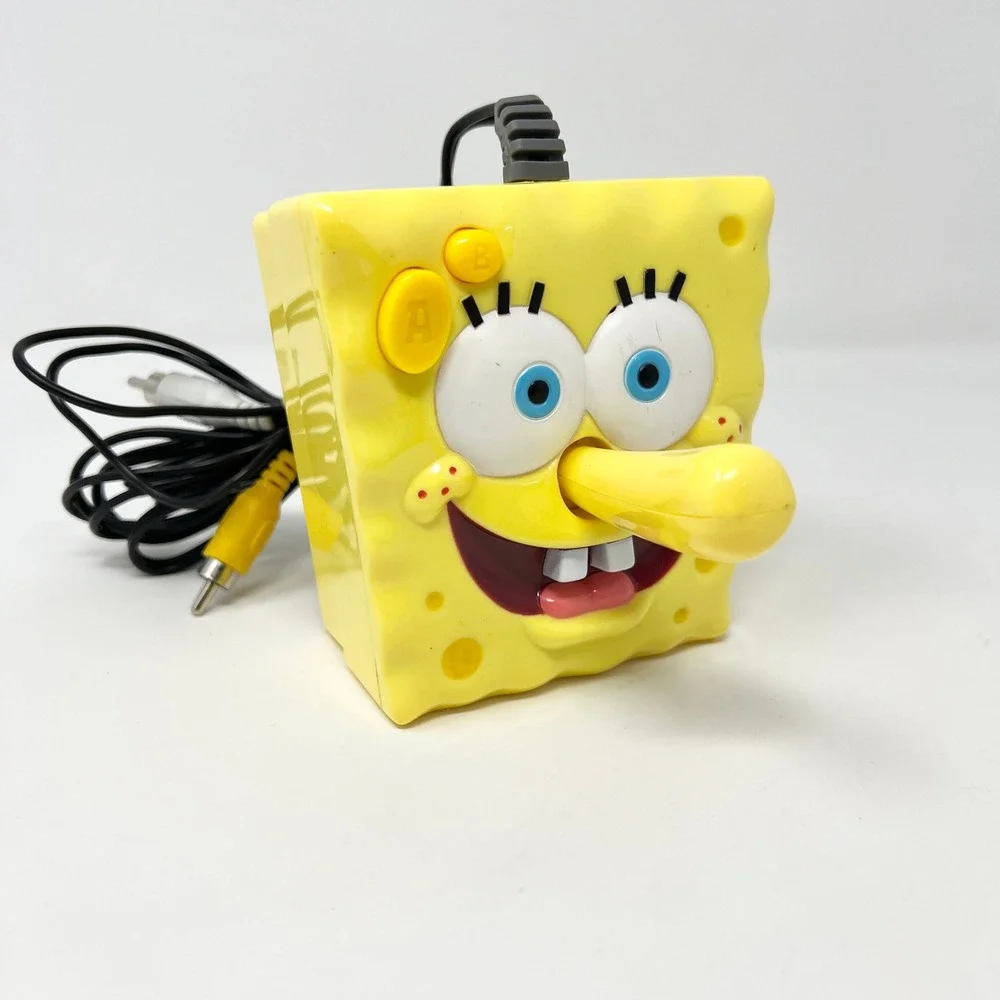 JAKKS SpongeBob SquarePants 5-in-1 Joystick Plug N Play TV Games (Tested) 2009